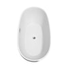 Custom image for White with Polished Chrome Trim and Brushed Gold Faucet / 67