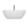 Custom image for White with Polished Chrome Trim and Matte Black Faucet / 67