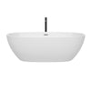 Custom image for White with Polished Chrome Trim and Matte Black Faucet / 71