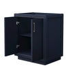 Custom image for Dark Blue with Brushed Nickel Trim / No Mirror