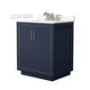 Custom image for Dark Blue with Brushed Nickel Trim / Giotto Quartz / No Mirror