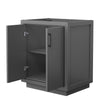 Custom image for Dark Gray with Matte Black Trim / No Mirror
