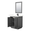 Custom image for Dark Gray with Matte Black Trim / Giotto Quartz / 24