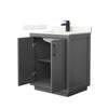 Custom image for Dark Gray with Matte Black Trim / Giotto Quartz / No Mirror