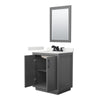 Custom image for Dark Gray with Matte Black Trim / White Quartz / 24