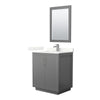 Custom image for Dark Gray with Brushed Nickel Trim / Giotto Quartz / 24