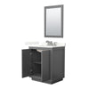 Custom image for Dark Gray with Brushed Nickel Trim / Giotto Quartz / 24