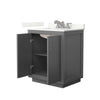 Custom image for Dark Gray with Brushed Nickel Trim / Giotto Quartz / No Mirror