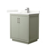 Custom image for Light Green with Brushed Nickel Trim / Giotto Quartz / No Mirror