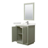 Custom image for Light Green with Brushed Nickel Trim / White Quartz / 24