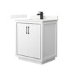 Custom image for White with Matte Black Trim / Giotto Quartz / No Mirror