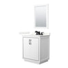 Custom image for White with Matte Black Trim / Giotto Quartz / 24