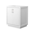Custom image for White with Brushed Nickel Trim / No Mirror