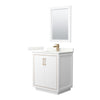 Custom image for White with Satin Bronze Trim / Giotto Quartz / 24