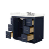Custom image for Dark Blue with Brushed Nickel Trim / Giotto Quartz / No Mirror