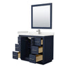 Custom image for Dark Blue with Brushed Nickel Trim / White Quartz / 34