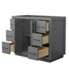 Custom image for Dark Gray with Matte Black Trim / No Mirror