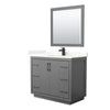 Custom image for Dark Gray with Matte Black Trim / Giotto Quartz / 34