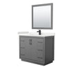 Custom image for Dark Gray with Matte Black Trim / White Quartz / 34