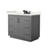 Custom image for Dark Gray with Matte Black Trim / White Quartz / No Mirror