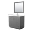 Custom image for Dark Gray with Brushed Nickel Trim / Carrara Cultured Marble / 34