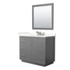 Custom image for Dark Gray with Brushed Nickel Trim / Giotto Quartz / 34