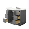 Custom image for Dark Gray with Brushed Nickel Trim / Giotto Quartz / No Mirror