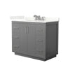 Custom image for Dark Gray with Brushed Nickel Trim / Giotto Quartz / No Mirror