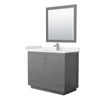 Custom image for Dark Gray with Brushed Nickel Trim / White Quartz / 34