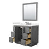 Custom image for Dark Gray with Brushed Nickel Trim / White Quartz / 34