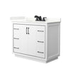 Custom image for White with Matte Black Trim / Giotto Quartz / No Mirror