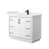 Custom image for White with Matte Black Trim / White Quartz / No Mirror