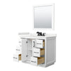 Custom image for White with Matte Black Trim / White Quartz / 34