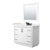 Custom image for White with Matte Black Trim / White Quartz / 34