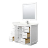 Custom image for White with Brushed Nickel Trim / Giotto Quartz / 34