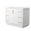 Custom image for White with Satin Bronze Trim / No Mirror