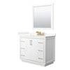Custom image for White with Satin Bronze Trim / Giotto Quartz / 34