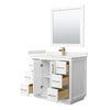 Custom image for White with Satin Bronze Trim / White Quartz / 34