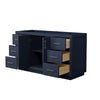 Custom image for Dark Blue with Brushed Nickel Trim / No Mirror