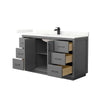 Custom image for Dark Gray with Matte Black Trim / Giotto Quartz / No Mirror