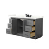 Custom image for Dark Gray with Matte Black Trim / Giotto Quartz / No Mirror