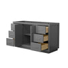 Custom image for Dark Gray with Brushed Nickel Trim / No Mirror