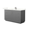 Custom image for Dark Gray with Brushed Nickel Trim / Giotto Quartz / No Mirror
