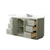 Custom image for Light Green with Brushed Nickel Trim / Giotto Quartz / No Mirror