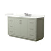 Custom image for Light Green with Brushed Nickel Trim / Giotto Quartz / No Mirror