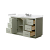 Custom image for Light Green with Brushed Nickel Trim / White Cultured Marble / No Mirror
