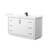 Custom image for White with Matte Black Trim / Giotto Quartz / No Mirror