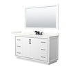 Custom image for White with Matte Black Trim / Giotto Quartz / 58