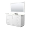 Custom image for White with Brushed Nickel Trim / Giotto Quartz / 58