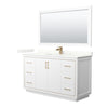 Custom image for White with Satin Bronze Trim / Giotto Quartz / 58